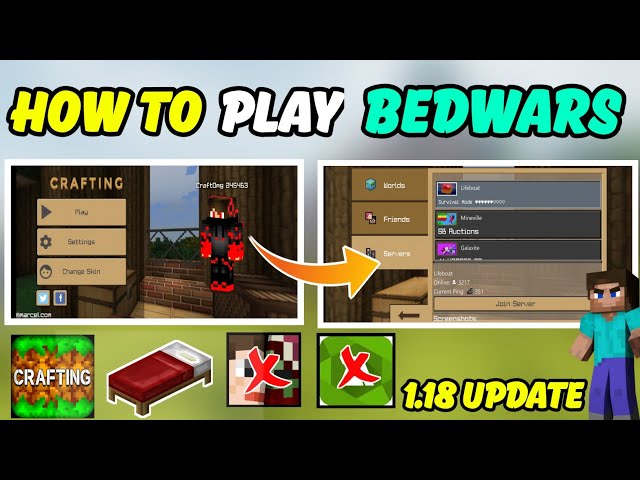 How to play Bedwars in Crafting and building 