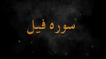تلاوت زیبای ( سوره فیل ) الفیل