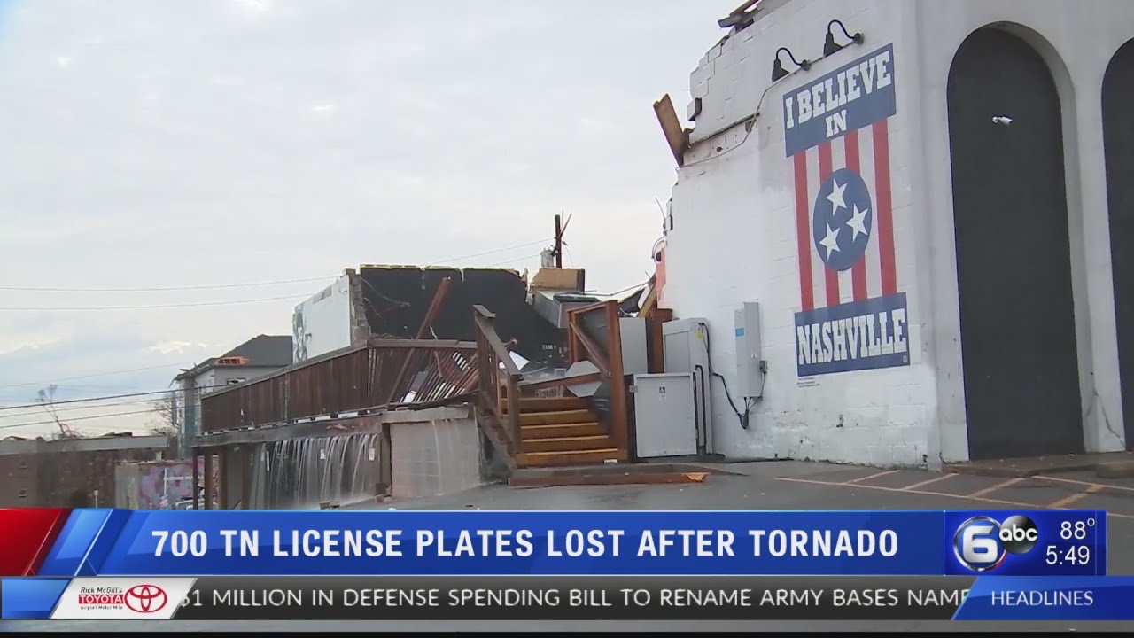 700 Tennessee license plates still missing after Middle Tennessee ...