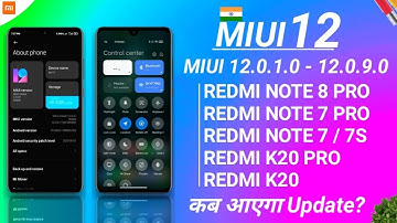 MIUI 12 OFFICIAL INDIA OTA UPDATE ROLLOUT | MIUI 12.0.1.0 TO MIUI 12.0.9.0 STABLE UPDATE | MIUI 12