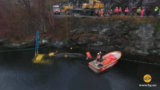 Heavy Recovery Of Two Sunken Excavators - Norway
