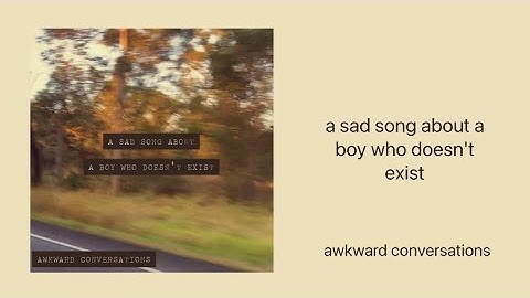 a sad song about a boy who doesn
