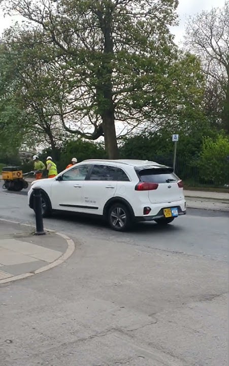 PRIORY ROAD BOMB CRATER - FINALLY BEING TARMACED… - YouTube