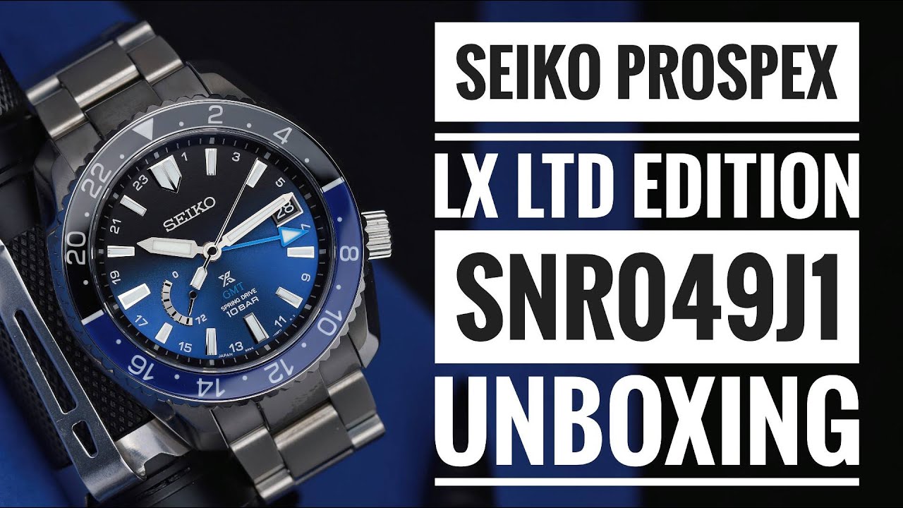 SEIKO LX SNR049J1 LIMITED EDITION - UNBOXING - YouTube