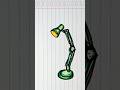 Menggambar lampu belajar #menggambar