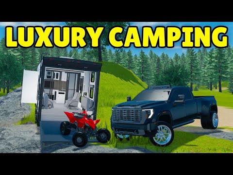 I Went on a Luxury Camping Trip with the New Camper in Roblox Southern Mudding Offroading