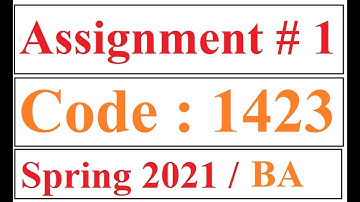 AIOU Solved Assignment No 1 Code 1423 spring 2021 | Baloch Academy