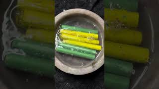 Satisfying chalk dipping into water asmr sounds  ASMR chalk Dipping into water   28