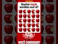 Só 2% das pessoas acham todas… você consegue? Comenta o número #desafiovisual #testededesafio #maça
