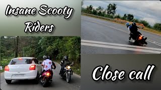 Insane Scooty Guys in Highway || Close Calls