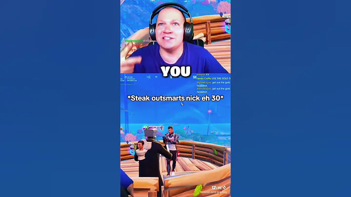 When Steak OUTSMARTED Nick Eh 30..😭😱 #fortnite