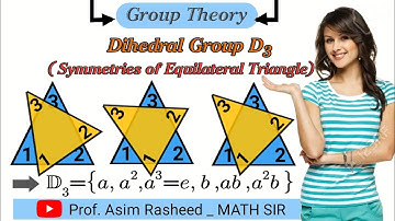 Rotation and reflection Equilateral Triangle in Dihedral Group D3