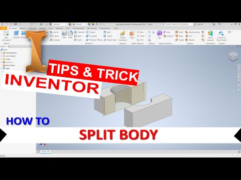 Inventor How To Split Body