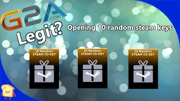 G2A legit? OPENING 10 RANDOM STEAM KEYS!