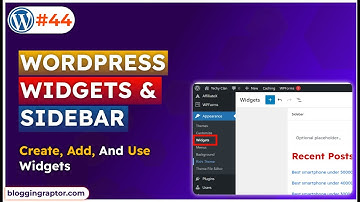 WordPress Widgets Section | How to Create WordPress Widgets | WordPress Course in Hindi