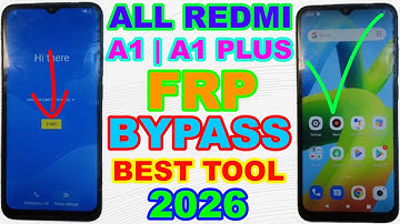 Redmi A1+ FRP Bypass 2026 (220733SFG) Xiaomi Android 12 FRP ontgrendelen (MediaTek CPU) Beste ont...