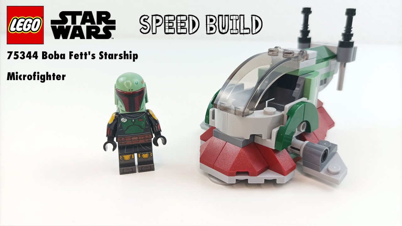 LEGO Boba Fett's Starship 75344 Star Wars Microfighter Speed Build - YouTube