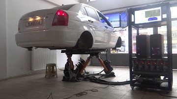 Car driving simulation with hydraulic 6DOF