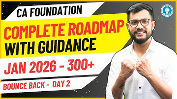 Roadmap Jan 26 - CA Foundation - Bounce Back- 100% Success Study Planner - CA Amol Jain
