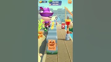 Talking Tom Time Rush Pirate Angela Short Gameplay #shorts #shortfeed #talkingtom