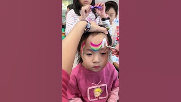 Unicorn face painting #makeup #art #painting