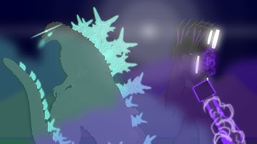 Gojira -1.0 VS Titan TVMan (StickNodes Animation) (Read desc)