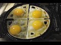 Eggs meet waffle machine