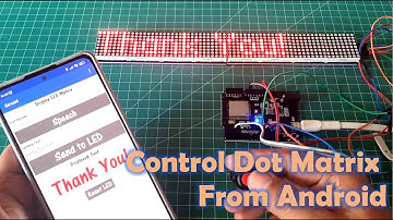 Control Dot Matrix LED with ESP32  From Android Using Bluetooth: Enhancing Road Communication