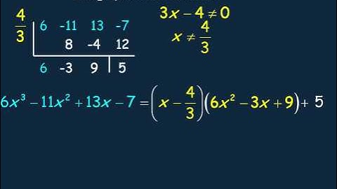 Dividing Polynomials and the Remainder Theorem Part 2