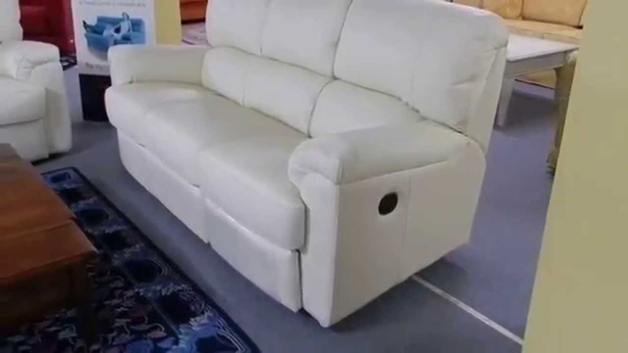 Divano phil in pelle bianca, meccanismo relax doimo sofas youtube Doimo divani pelle
