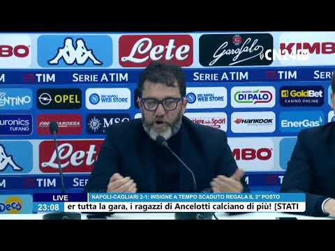 Napoli-Cagliari 2-1, il ds Marcello Carli in conferenza stampa post-partita