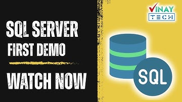 Sql Server First Demo | 14th Oct 2025 | Vinay Tech