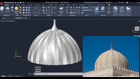 AutoCAD 3D Modeling training for beginners Mosque Dome 3D Modeling practice - QasimCAD