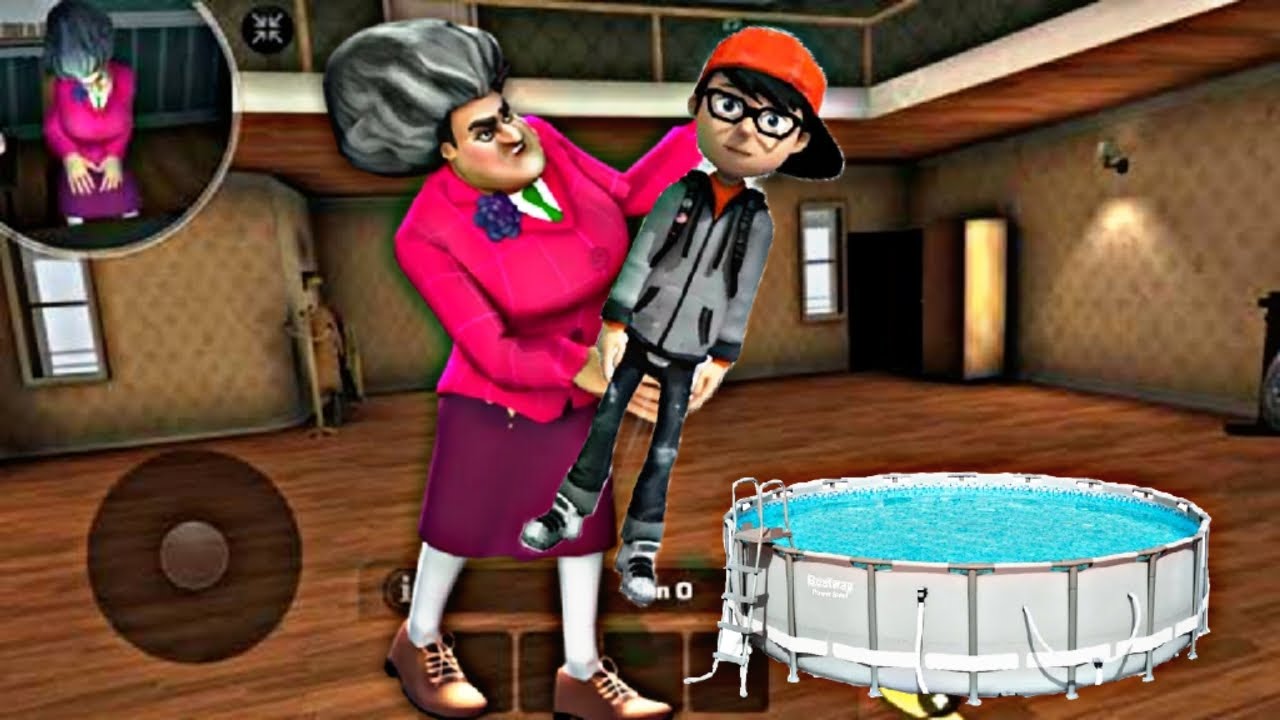 تحدي في لعبة المعلمة الشريرة l لعبة المعلمة الشريرة الجزء الأول كامل scary teacher chapter 1