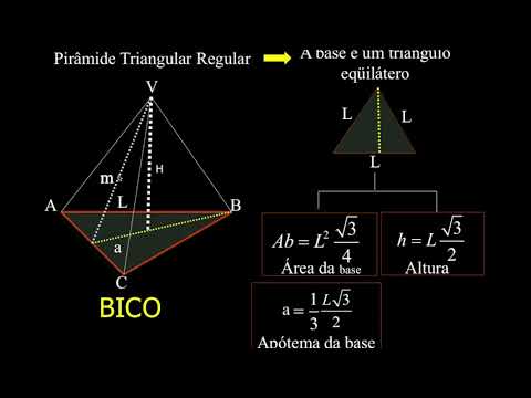 Vídeo: Com Es Pot Trobar L’alçada D’una Piràmide Triangular Regular