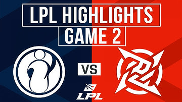 IG vs NIP Highlights Game 2 | LPL 2025 Split 2 | Invictus Gaming vs Ninjas in Pyjamas