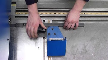Gauging on a Boschert EL-series manual punch