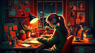 Lofi Girls   Quiet Night Creation Space   Relaxing Music