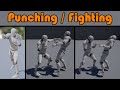 Punching with random animations damage dealt death and sfx  unreal engine 4 tutorial