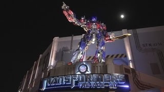 TRANSFORMERS the RIDE 3D - QUEUE with LIMITED ON-RIDE footage - Universal Studios Florida