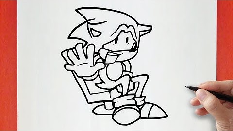 How to draw SONIC FNF : Sonic Caught Mod [HARD]