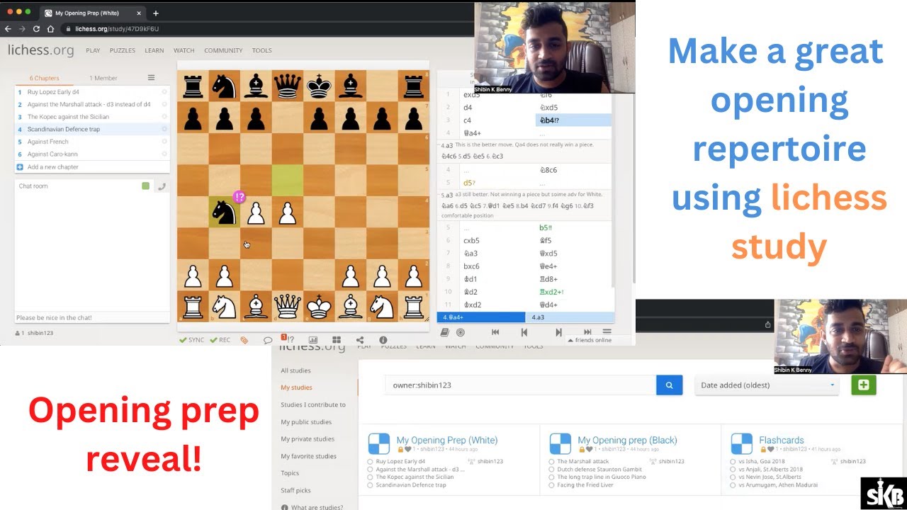 How to use Lichess Studies to make a Trainable Chessable-like Opening  Repertoire 