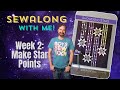 Showering stars sewalong week 2make star points