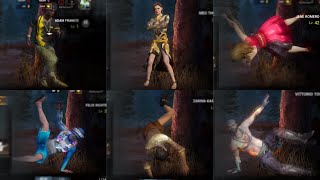 The Most Cursed Video You'll See.....Breakdance Emote on Every Survivor - Dead By Daylight Mobile