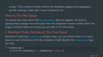 Resolving the DropDownMenu not showing Issue in Android Jetpack Compose