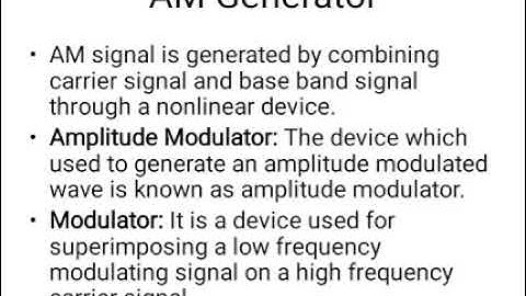 AM generator(Collector modulator)
