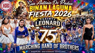 Saint Leonard Band 75 Marching Band of Brothers | San Antonio de Padua Binan Laguna Fiesta 2026
