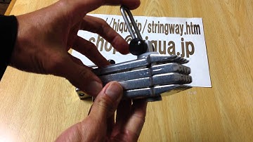 Stringwayガット張替道具ストリングウェイトリプルフライング18㎜の調整仕方