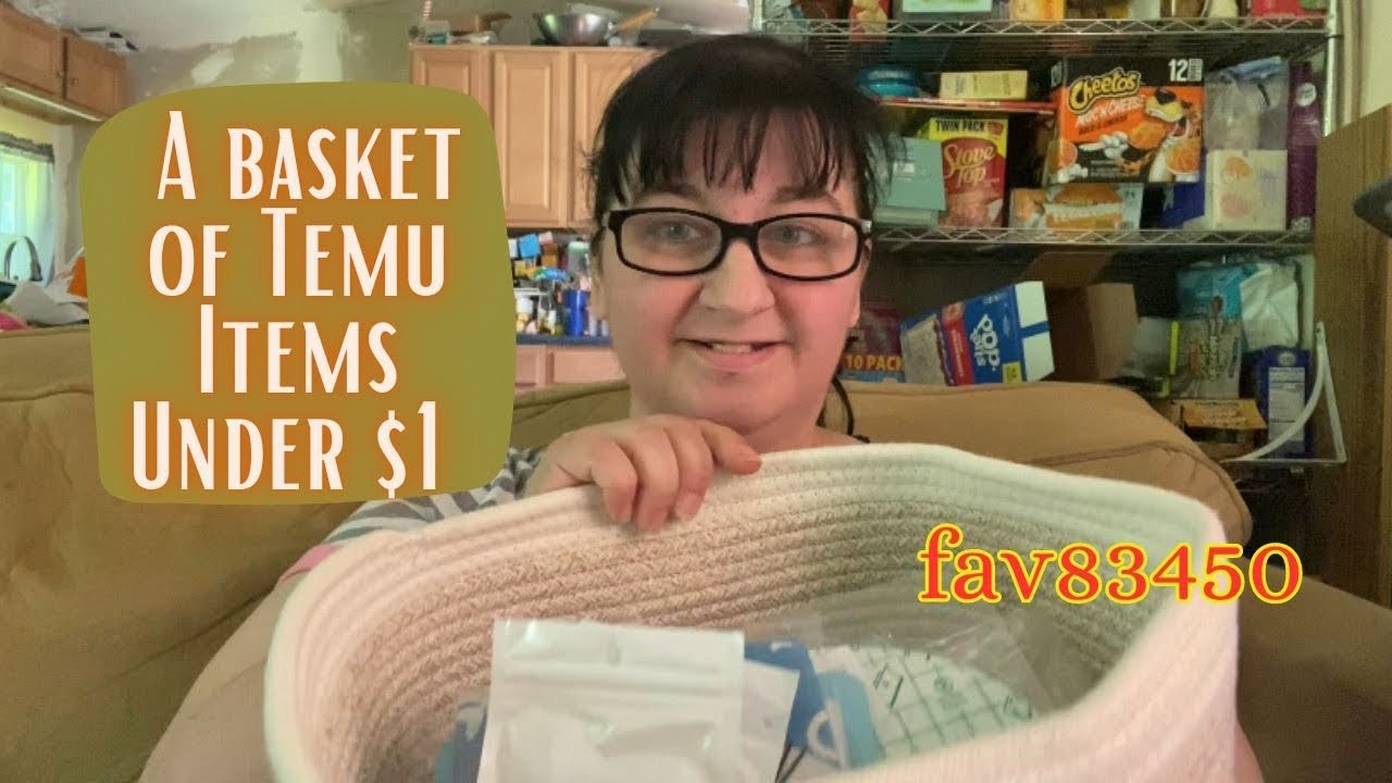 A Basket of Temu Items Under $1 