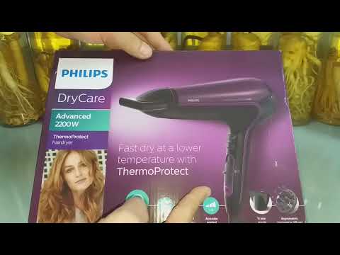 Unbox, review, feedback, hướng dẫn sử dụng siêu máy sấy tóc Phillips HP8233